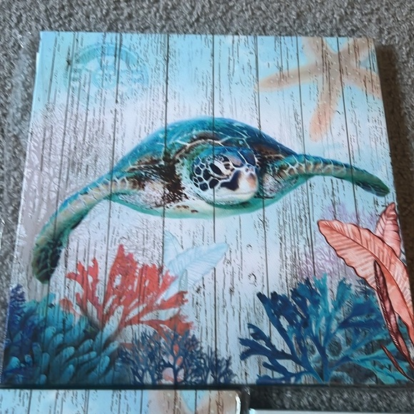 Ocean-Themed Wall Art Set of 3 - Picture 3 of 4